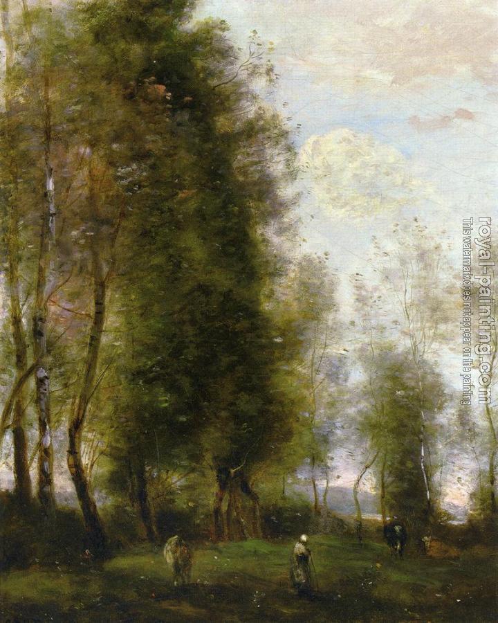 Jean-Baptiste-Camille Corot : A Shady Resting Place (Le Dormoir)